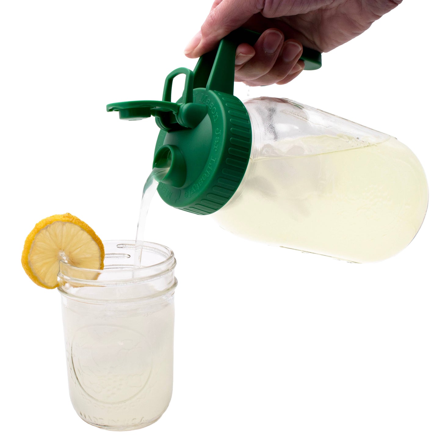 3 Pack Pour & Store Pitcher Lid with Handle for Mason Jars