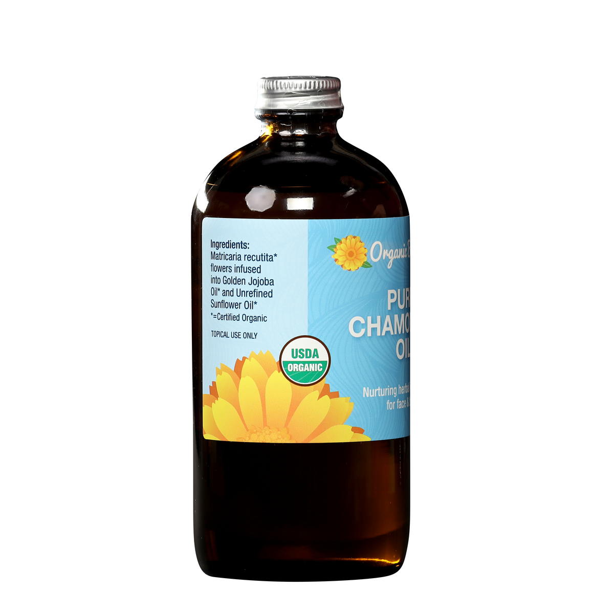 Pure Chamomile Infused Oil, Certified Organic Wholesale