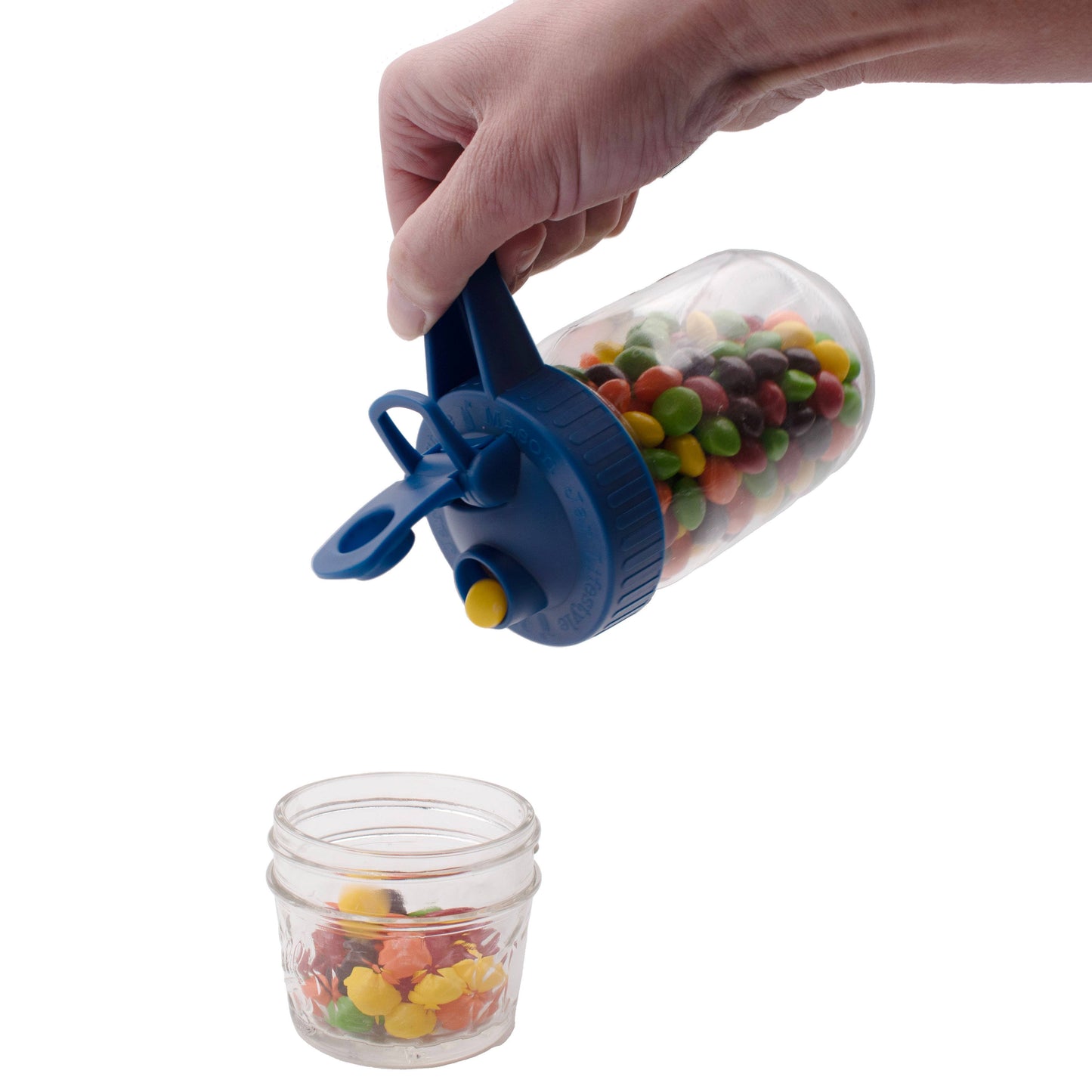3 Pack Pour & Store Pitcher Lid with Handle for Mason Jars