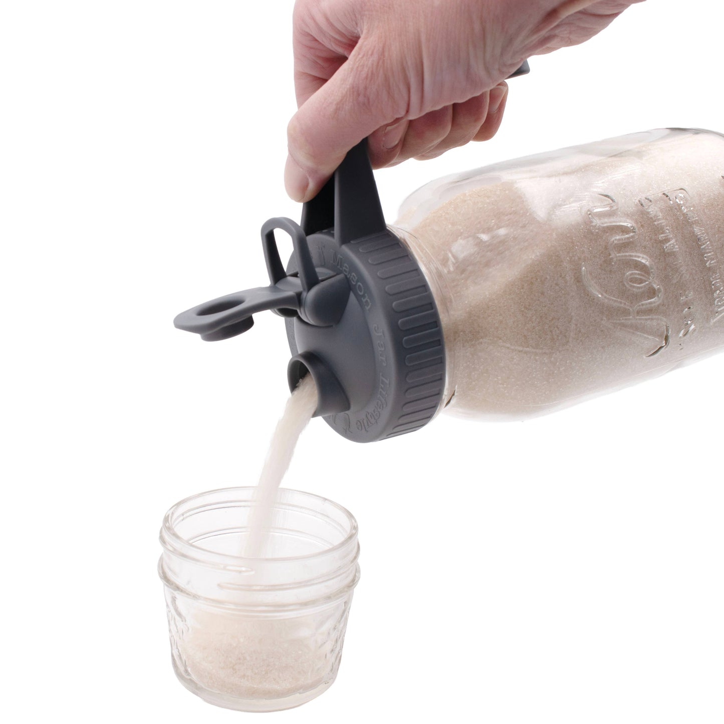 3 Pack Pour & Store Pitcher Lid with Handle for Mason Jars