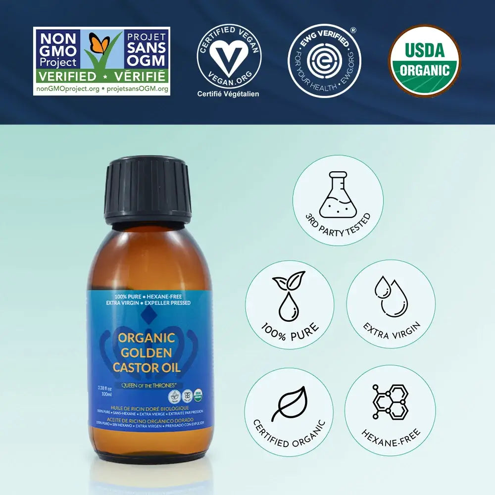 Organic Castor Oil 3.38oz (100ml)