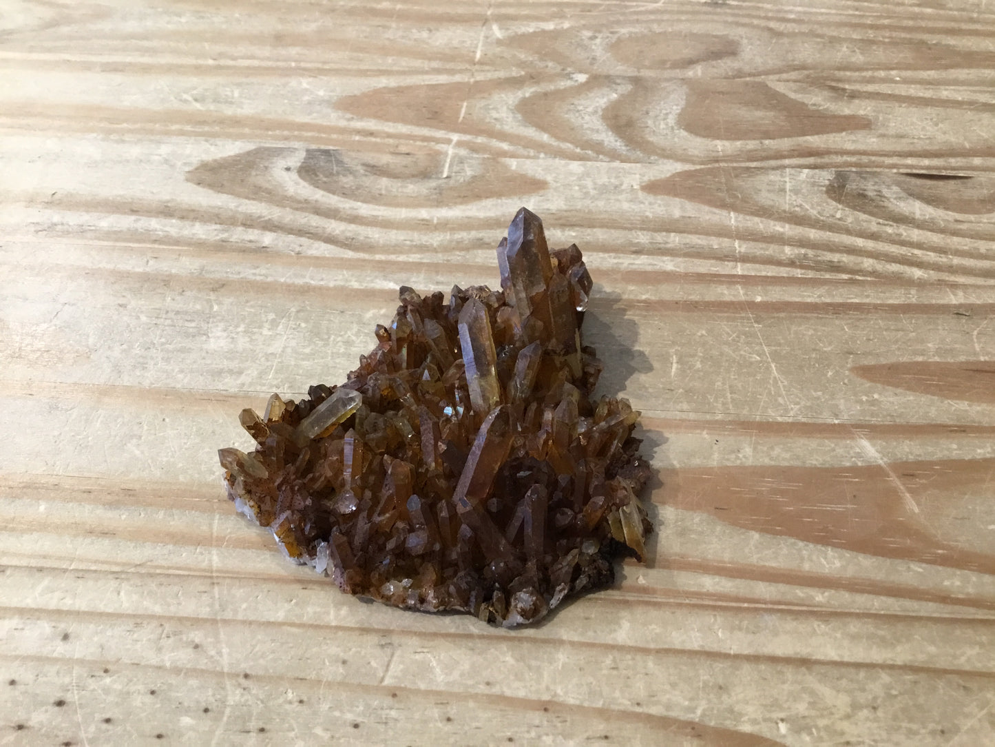 Iron iodized clear quartz