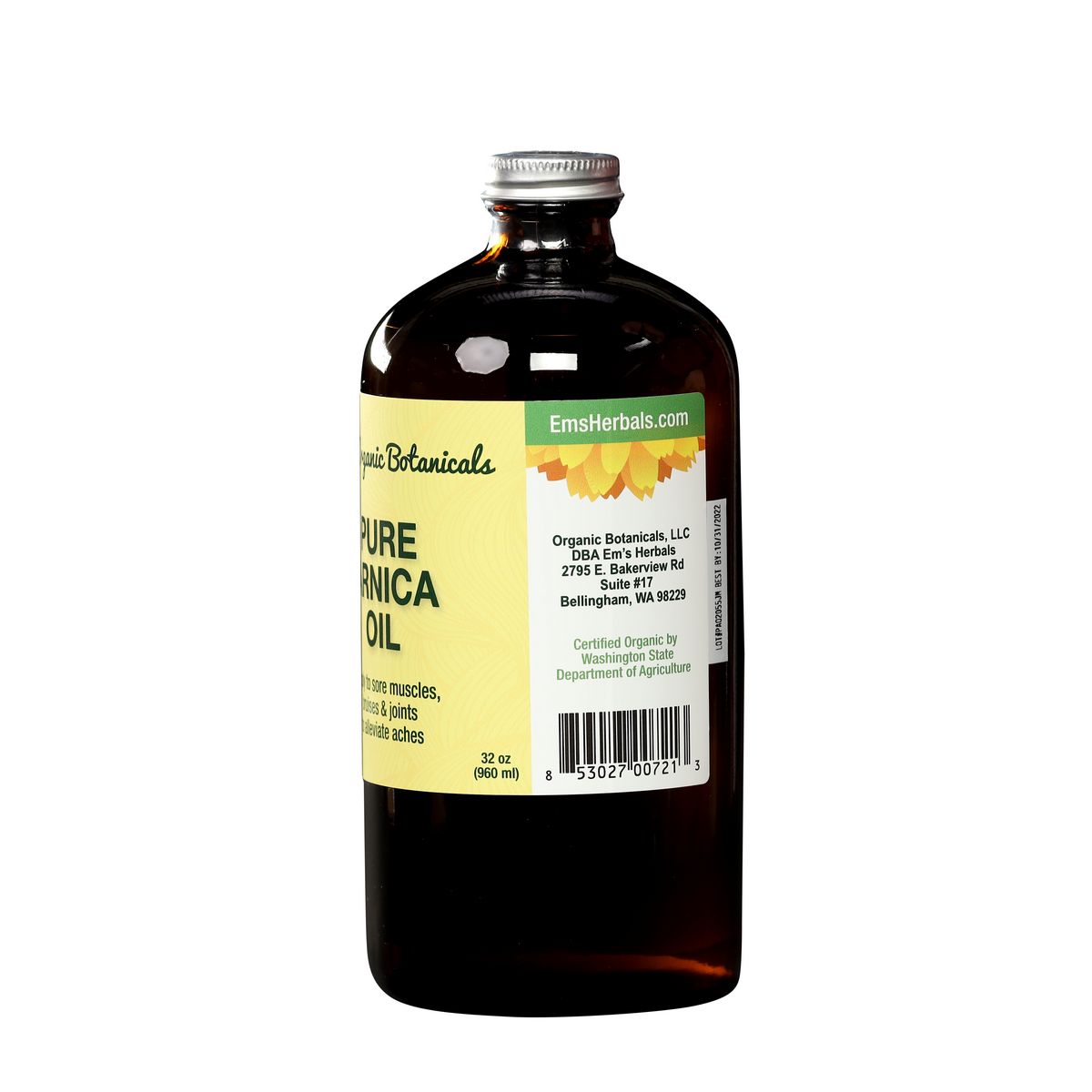 Pure Arnica Infused Oil, Wholesale