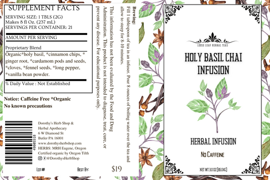Holy Basil Chai Infusion