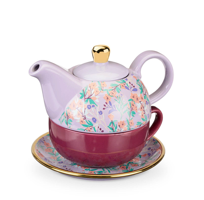Addison Wildflower Purple Tea Pot